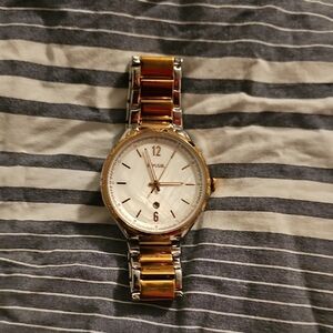 Fossil Two-Tone Silver and Gold Watch